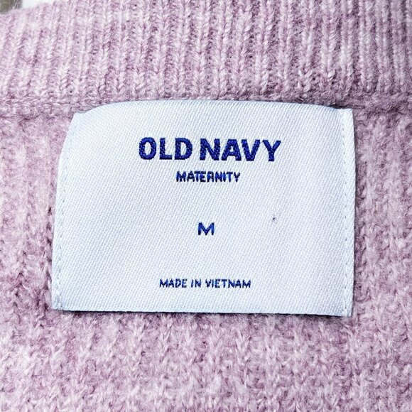 Women's Old Navy Long Sleeve Maternity Sweater | Pink | Crew Neck | Medium - Picture 11 of 12